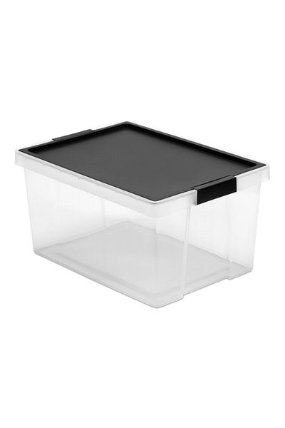 Tatay Hinged Handle Multipurpose Stackable Storage Box with Lid 35 Liter