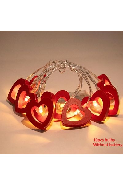 Choice 10pcs 10pcs Love LED String Lights Suitable For Valentine's Day Wedding Christmas Garden Bedroom Par