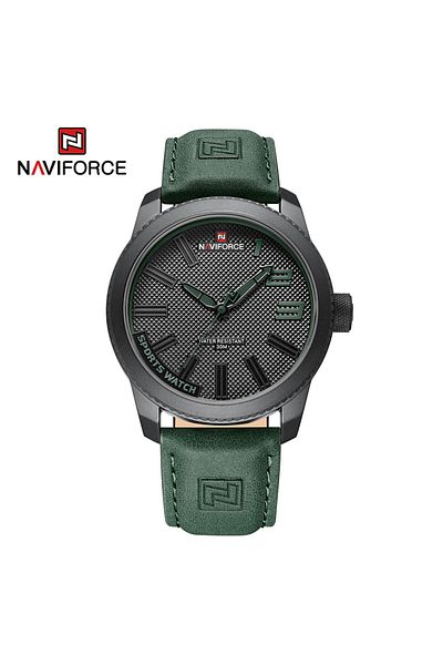 Naviforce BGNGN NAVIFORCE Popular Male Wristwatch Military Sports Shockproof Waterproof Leather Watch Men Fash