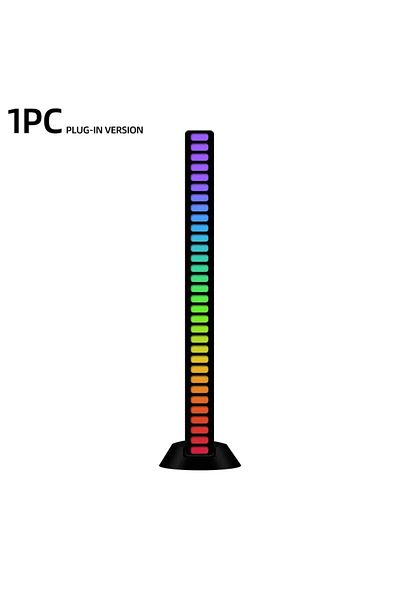 Choice 16plug In Payment Black Intelligent Rgb Symphony Sound Control Led Light Music Rhythm Ambient Pickup