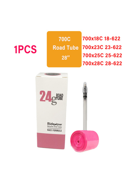 Choice أنبوب داخلي خفيف الوزن 700C مقاس 85 مم مع طقم رقعة 24G من RideNow للدر...