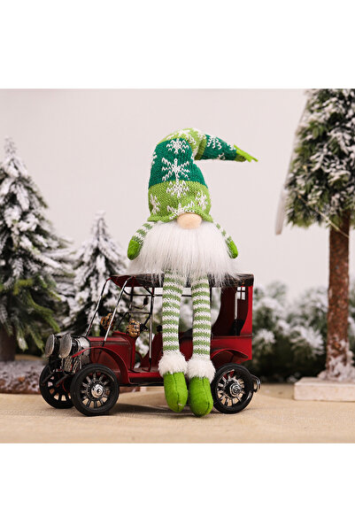 Choice دمية قزم عيد الميلاد بدون وجه باللون الأخضر B، إضاءة ليلية، زينة عيد م...