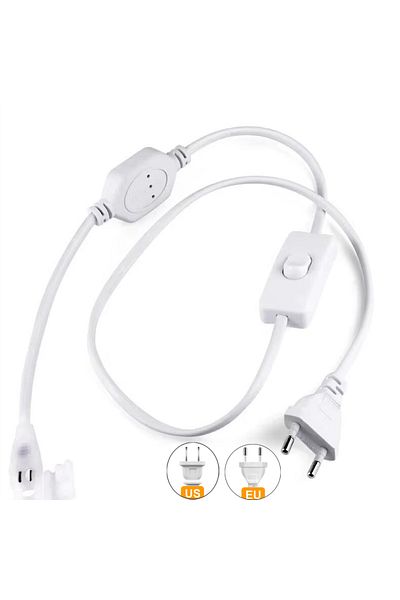 Choice 220V EU Plug EU Plug For 220v COB LED Strip Power Supply Plug With Button Switch Cable,US Plug 110V