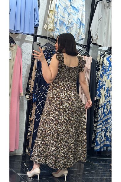 Favv Club Giped Striped Pattern Viscose Dress