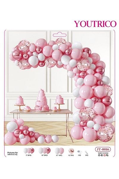 Youtrico Sweet Macaron Balloon Garland Set - Dreamy Wedding Arch & Photo Backdrop in Soft Colors