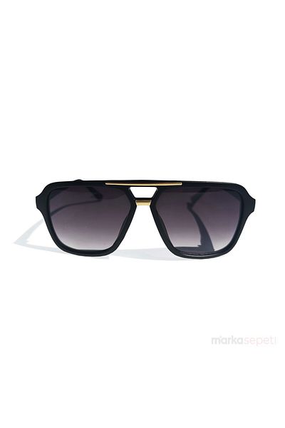 Markasepeti Matte Design Gold Detailed Luxury Sunglasses