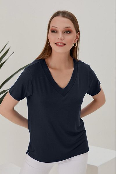 HOFY 1335 Large Size Combed Cotton Blouse