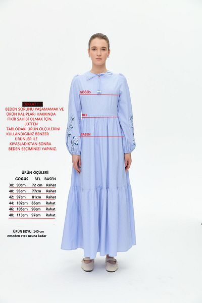 Doque Rochie Hijab de vară pentru femei Tesatura de bumbac Young Sport Model 63023