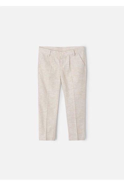 MAYORAL Boy's Linen Trousers Beige