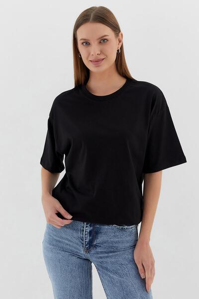 Shopping Shop Tricou Basic Oversize NEGRU