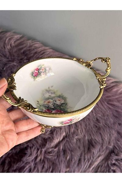 ROSSEV Antique Round Bowl with Handle 20cm