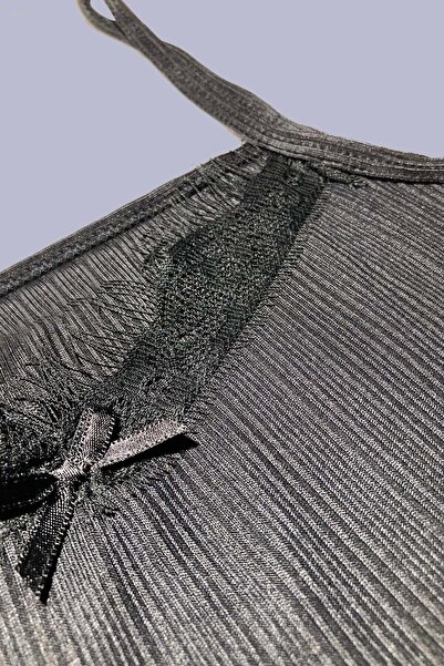 GRI MOR TEKSTIL Women's Rope Strap Shorts Pajama Set