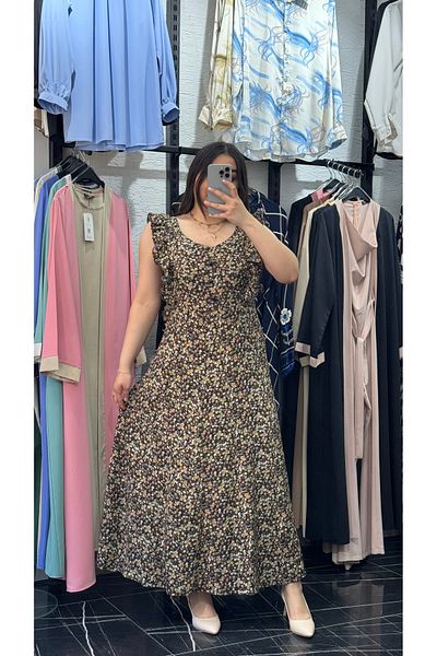Favv Club Giped Striped Pattern Viscose Dress