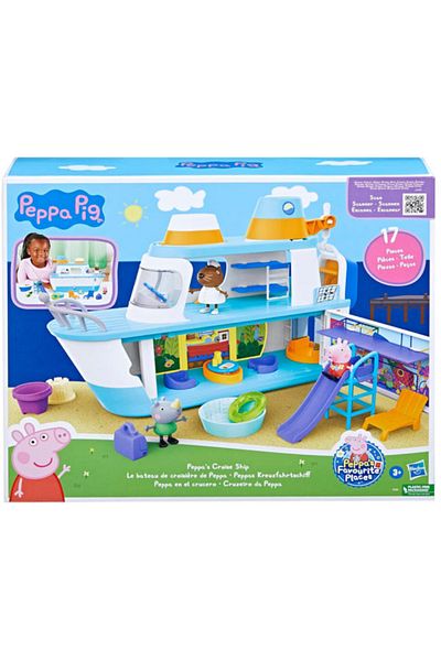 Peppa Pig Peppa Pig - Cruise Ship Playset, 17 pieces