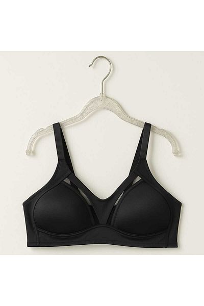 gigigiyim Διχτυωτό Λεπτομερές Σουτιέν Full Unpadded C Cup Μαύρο