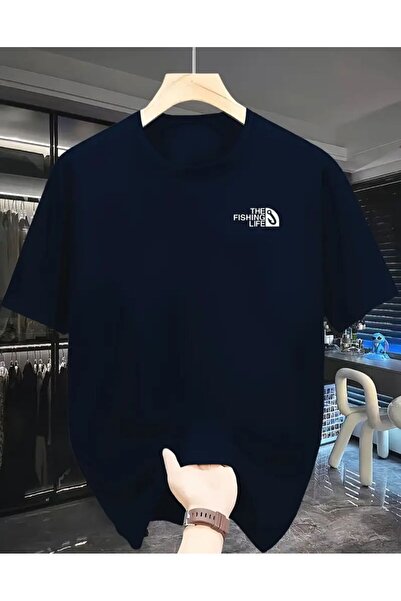 YRN COLLECTION تي شيرت أساسي مطبوع على الصدر