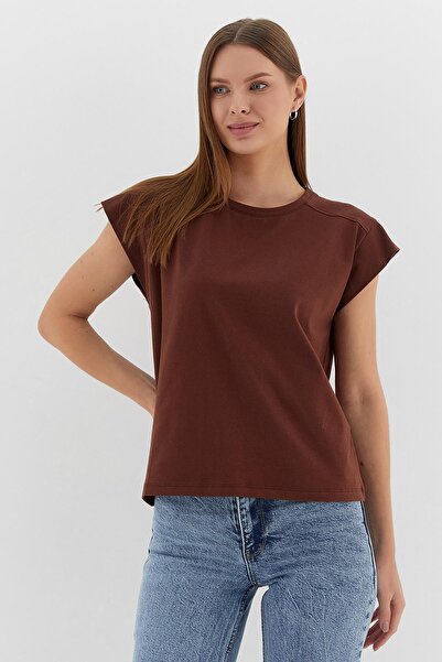 Shopping Shop Βασικό Tshirt ΚΑΦΕ