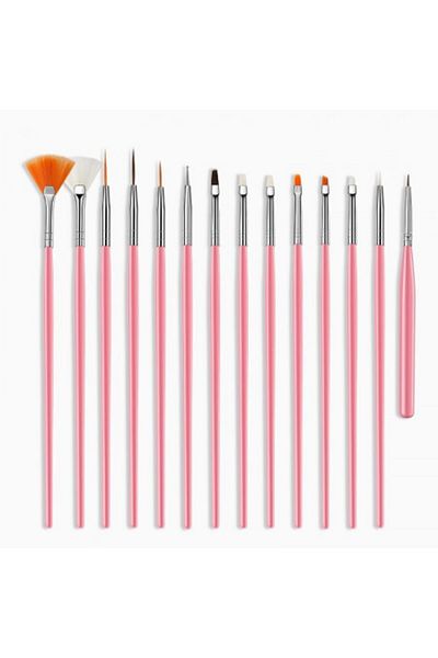 GIRLS CORNER Set of 15 Pink brushes