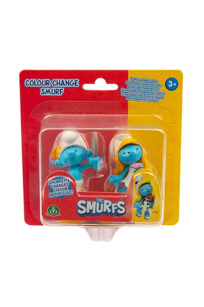 ŞİRİNLER Smurfs Smurfette with Fancy Smurf Changing Color Puf34000