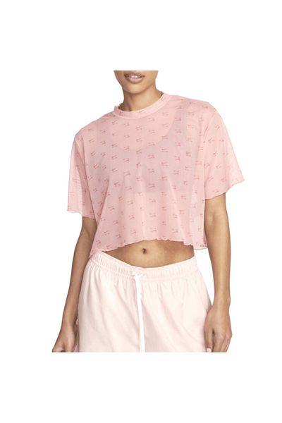 Nike W NSW AIR AOP MESH SS CROP TOP