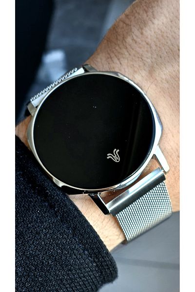 Raymond Rym-1124 Digital Men's Watch - Steel Case and Magnetic Cord - 5 Atm - 2 Years Warranty
