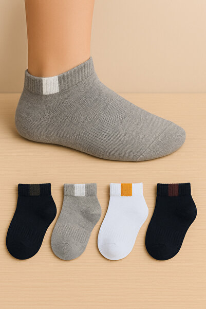 tibo 4 чифта безшевни детски ботуши с карирани пръсти