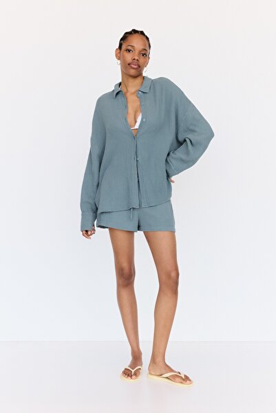 Pull & Bear Rustik dokulu gömlek
