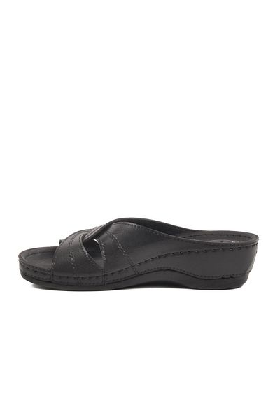 AYAKMOD Black Anatomical Sole Women's Slippers Bento 15.036 Z