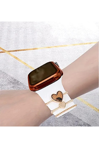 PSGT Apple Watch-xiaomi Active5/active3 Silikon Kordanları Uyumlu Saat Kordon...