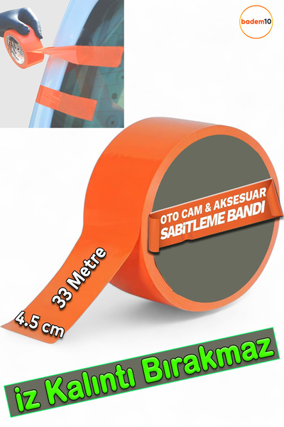 Badem10 Araç Oto Cam Montaj Tamir Sabitleme Bandı İz Bırakmaz Güçlü Yapışkanl...