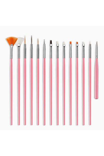 GIRLS CORNER Set of 15 Pink brushes