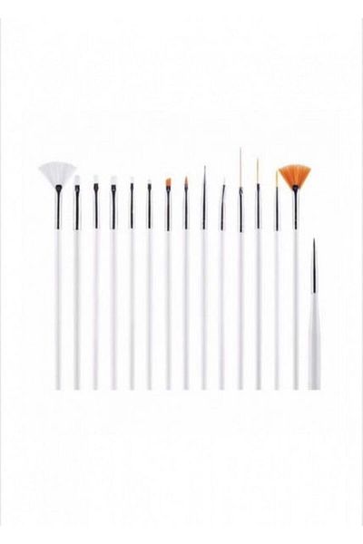 GIRLS CORNER Set of 15 White brushes