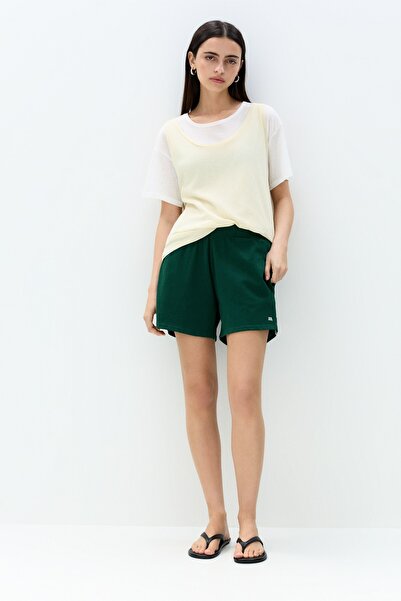 Pull & Bear Yan çizgili spor bermuda