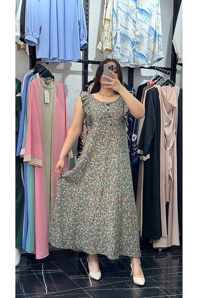 Favv Club Giped Striped Pattern Viscose Dress