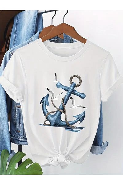 Boi Γυναικείο μπλουζάκι με στάμπα Capa & Seagull Special Design