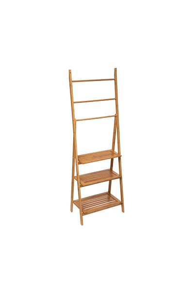 5 five simply smart Noresby Bathroom Shelf, bamboo, 53 x 32 x H 152 cm