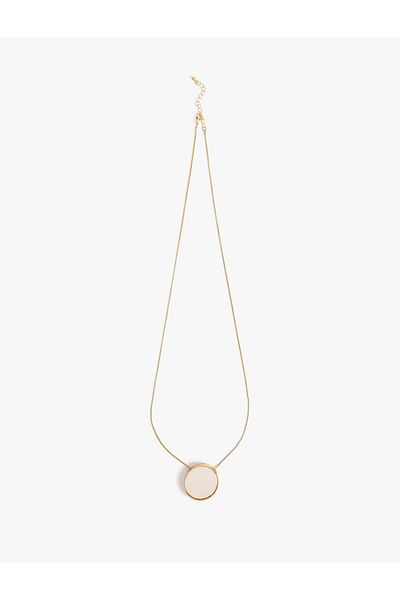 Koton Steel Alloy Geometric Charm Detailed Necklace