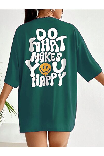 YRN COLLECTION Faceți ceea ce vă face fericit Tricou imprimat pentru femei