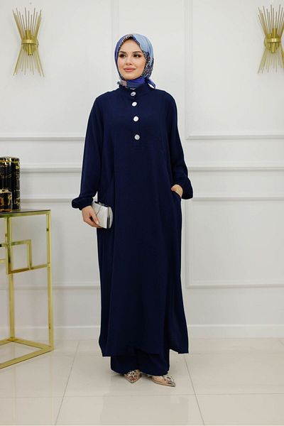 VALENS BOUTİQUE Γυναικείο Hijab Σετ 2 τεμαχίων τουνίκ & παντελόνι