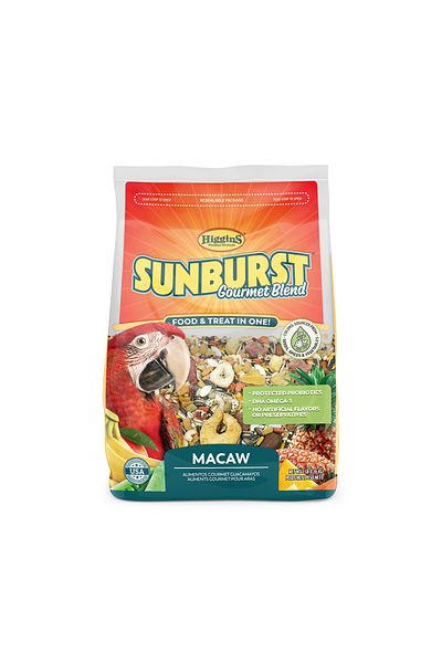 Higgins Sunburst Macaw Food - 3 lbs