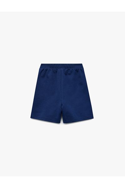 Koton Cotton Pocket Detailed Waist Lace-Up Shorts