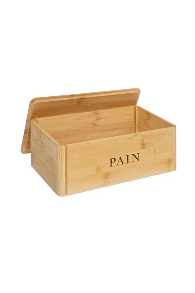 5 five simply smart Mircery bread box, bamboo, 33 x 20 x 12.7 cm