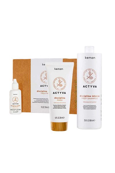Kemon Set Actyva Disciplina Discipline, Șampon Preparator 1000 ml Mască 200 ml Ser 12 x 30 ml