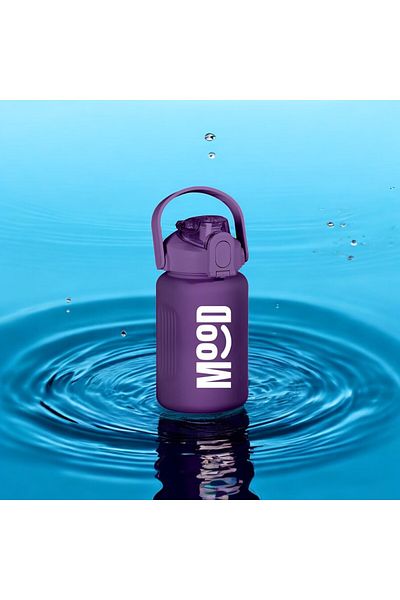 Espas Home Mood Sports Bottle - 1000 ml Healthy Material, Locking Cover, Water Leak Proof Design - Purple