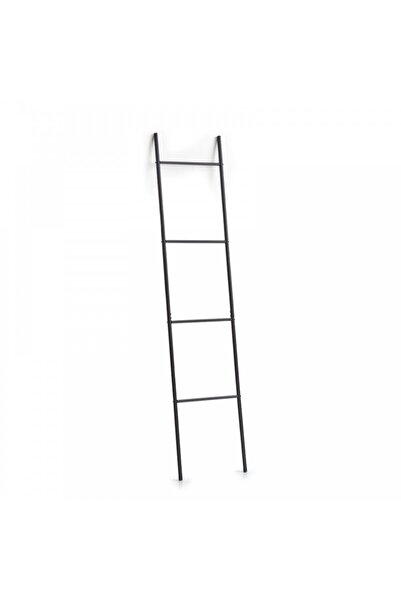 zeller vešiak na uteráky, kovový, čierny, 38 x 2 x 176 cm