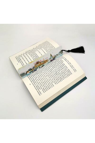 Souvenest Istanbul Printed, Tasseled Bookmark (Gift Bookmark, Bookmark-073)