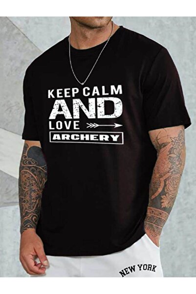 PERISENSE Μπλουζάκι Unisex Keep Calm Crew Neck