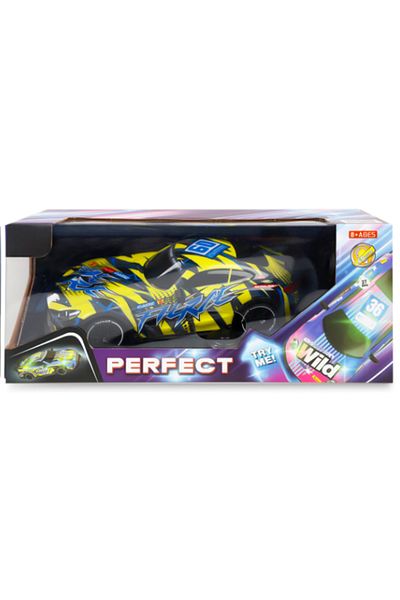 CToys 1:16 Remote Control Neon Light Sports Car Yellow P383