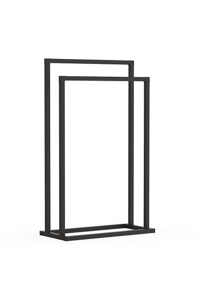 AWD Ράφι πετσετών Horward, μεταλλικό, μαύρο, 45,50 cm x 76,00 cm x 21,50 cm, 1,1 kg