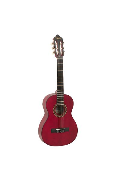 VALENCIA VC203TWR, 3/4 classical guitar, transparent red